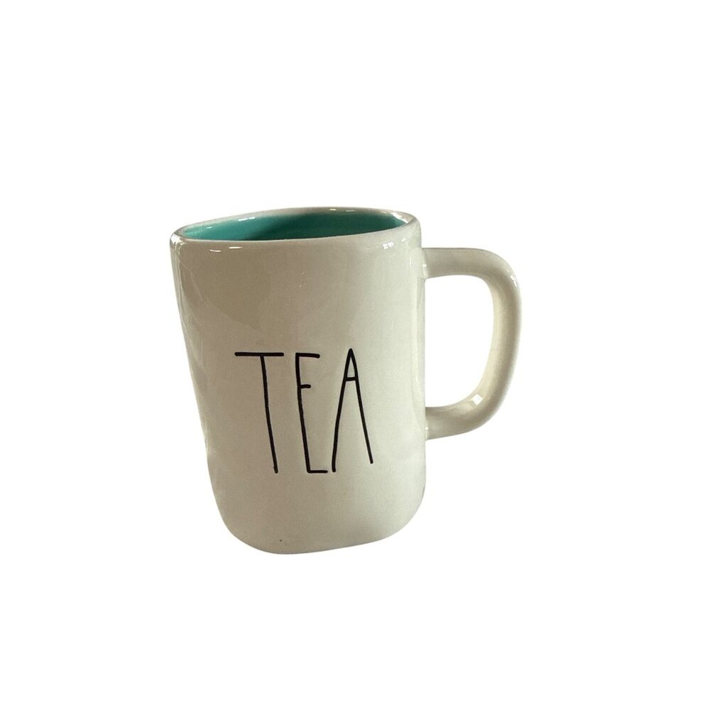 Rae Dunn Artisan Collection Magenta Tea Mug Cup Blue Inside 16 oz New